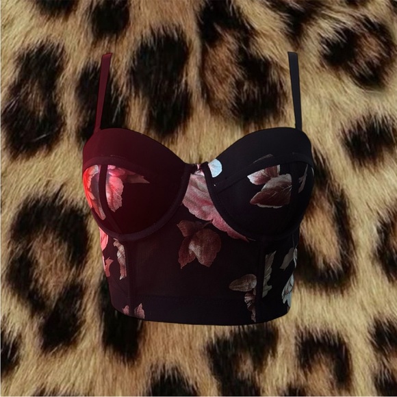 LULUS Floral Corset - Picture 1 of 3